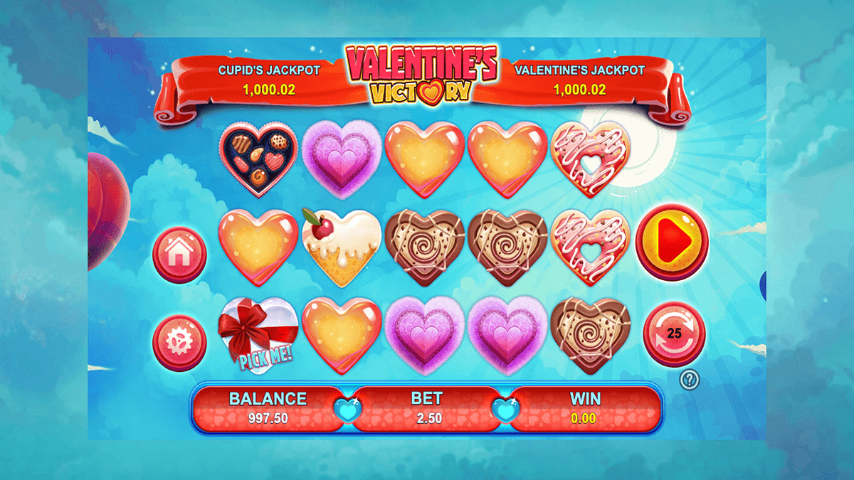valentines victory slot screenshot