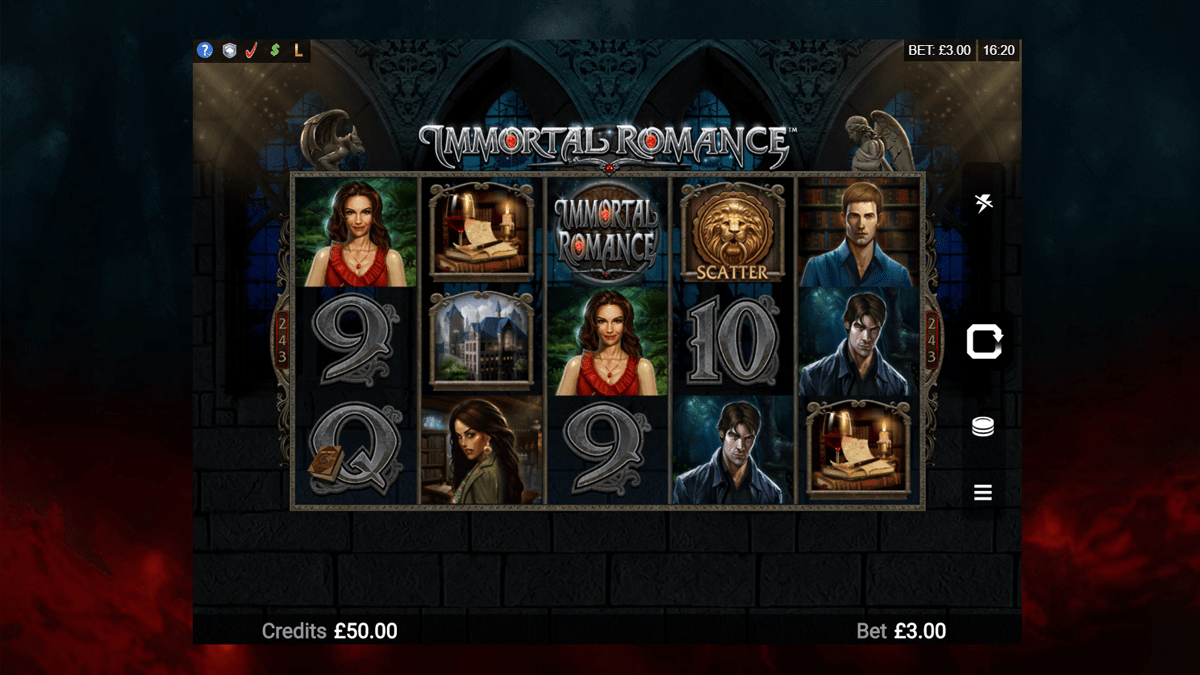 immortal romance slot screen shot