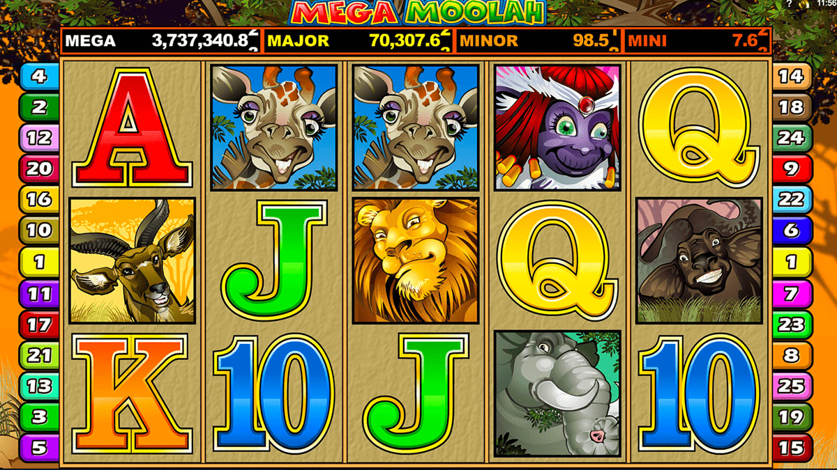 mega moolah slot screenshot