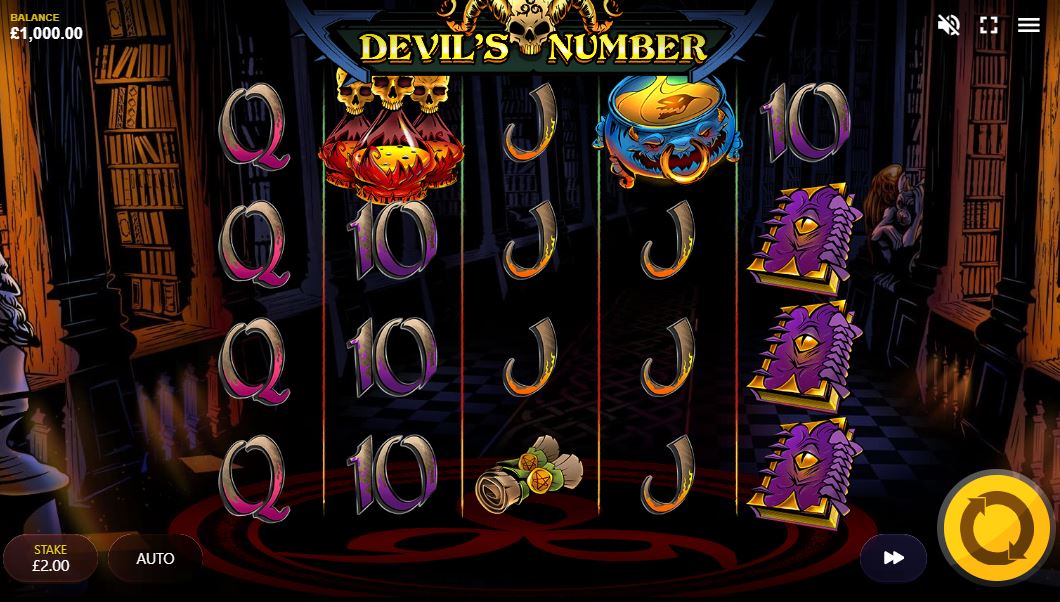 Devils number slot