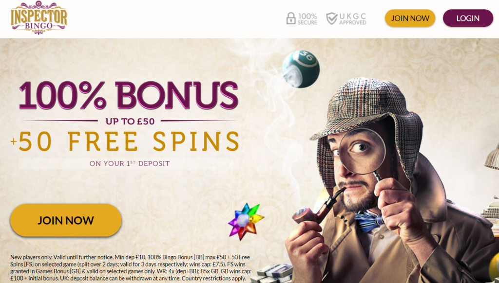 Inspector Bingo Promo Code