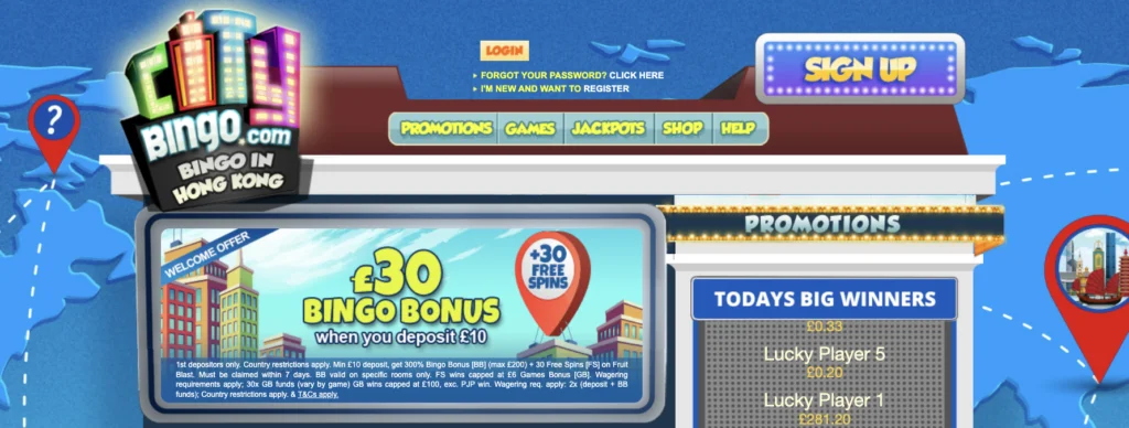 City Bingo Bonus Code