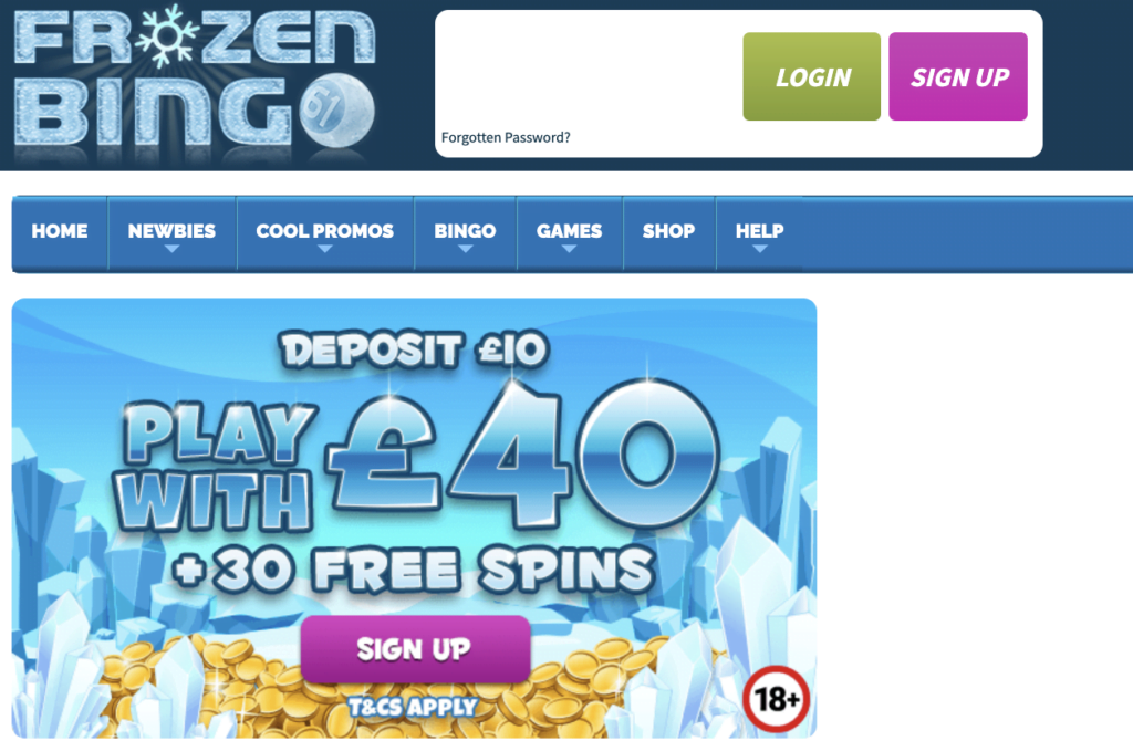 Frozen Bingo Bonus