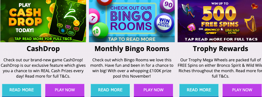 Lucky Touch Bingo Bonus