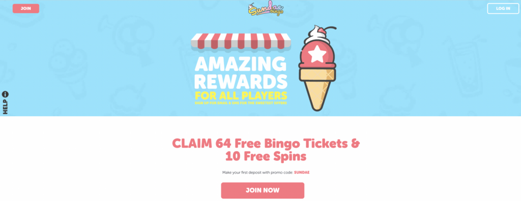 Sundae Bingo Bonus