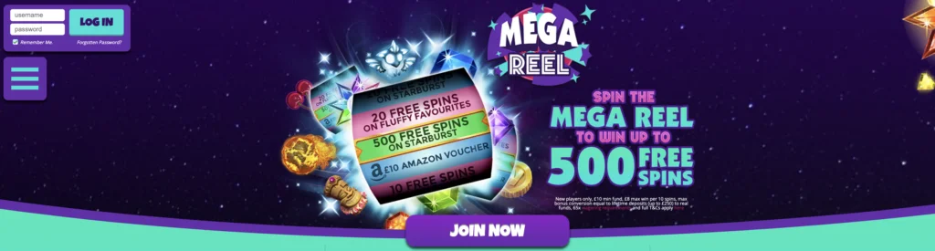 Mega Reel Bonus Code