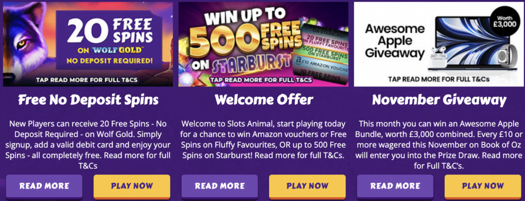 Slots Animal Bonus Code