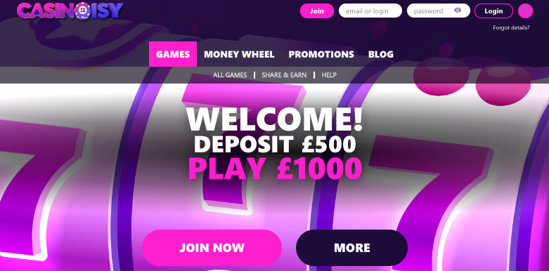 Casinoisy Bonus